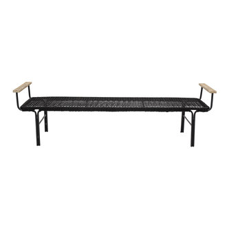 Bloomingville Mundo Bench Black Metal