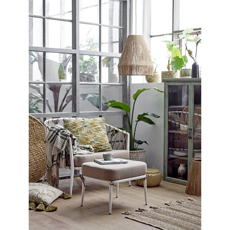 Bloomingville-collectie Cia Lounge Chair White Metal