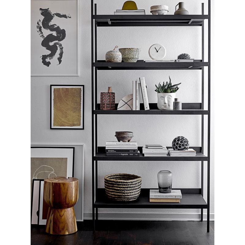 Bloomingville-collectie Zwart metalen rek Lot