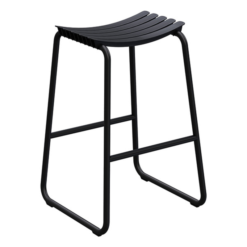 Houe-collectie ReCLIPS Bar Stool - Black PCP lamellas