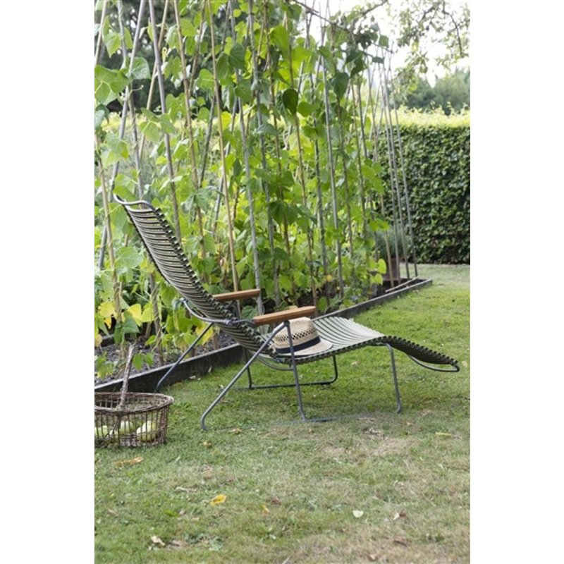 Houe-collectie CLICK Sunlounger with Black lamellas