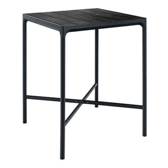 Houe FOUR Bar Table 90x90 cm, w/Aluminum Lamellas