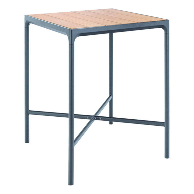 Houe-collectie FOUR Bar Table 90x90 cm, w/Bamboo Lamellas