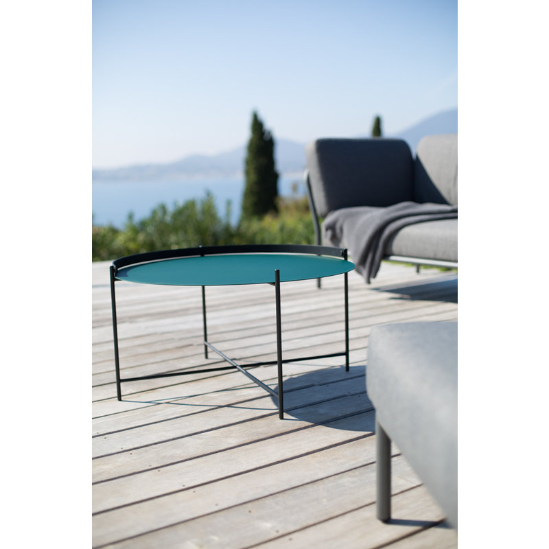 Houe-collectie EDGE Tray table Ø76 Pine Green