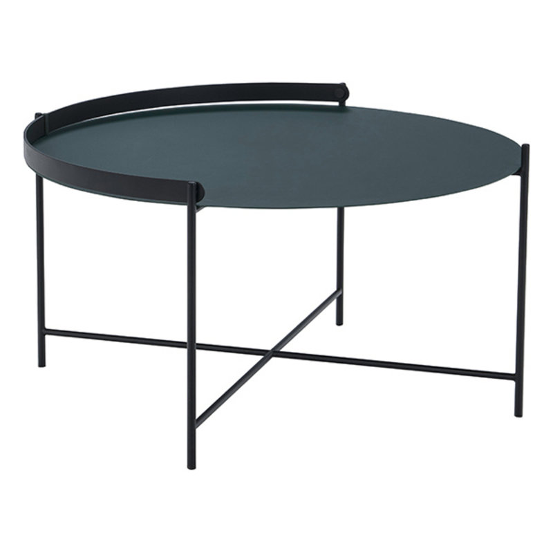 Houe-collectie EDGE Tray table Ø76 Pine Green