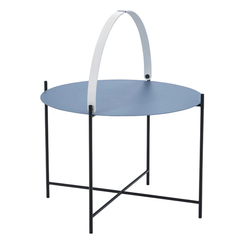 Houe-collectie EDGE Tray table Ø62 Pigeon blue