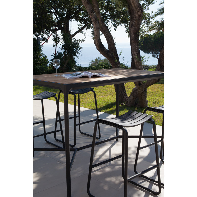 Houe-collectie ReCLIPS Bar Stool - Black PCP lamellas