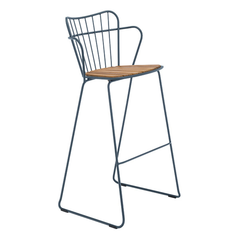 Houe-collectie PAON Bar Chair, Midnight Blue