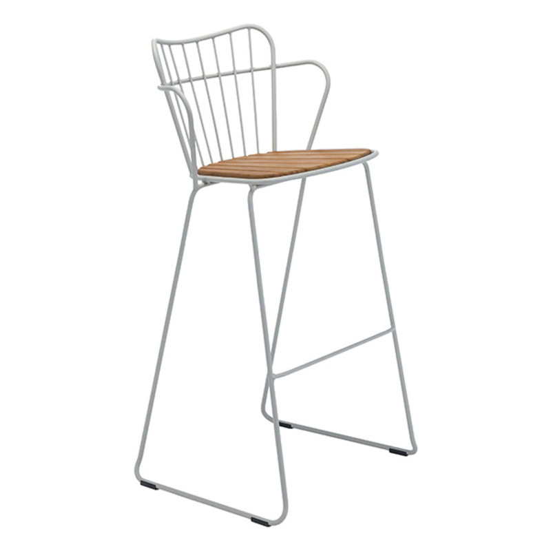 Houe-collectie PAON Bar Chair, White Taupe