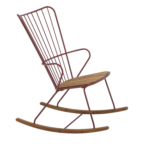 Houe-collectie PAON schommelstoel paprika