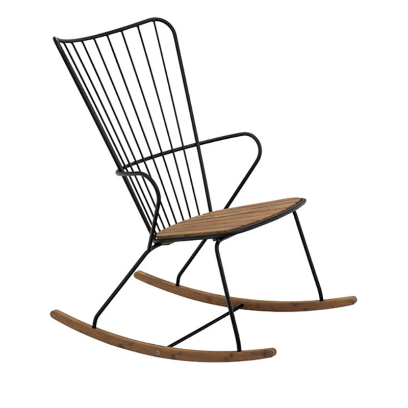 Houe-collectie PAON Rocking Chair, Black