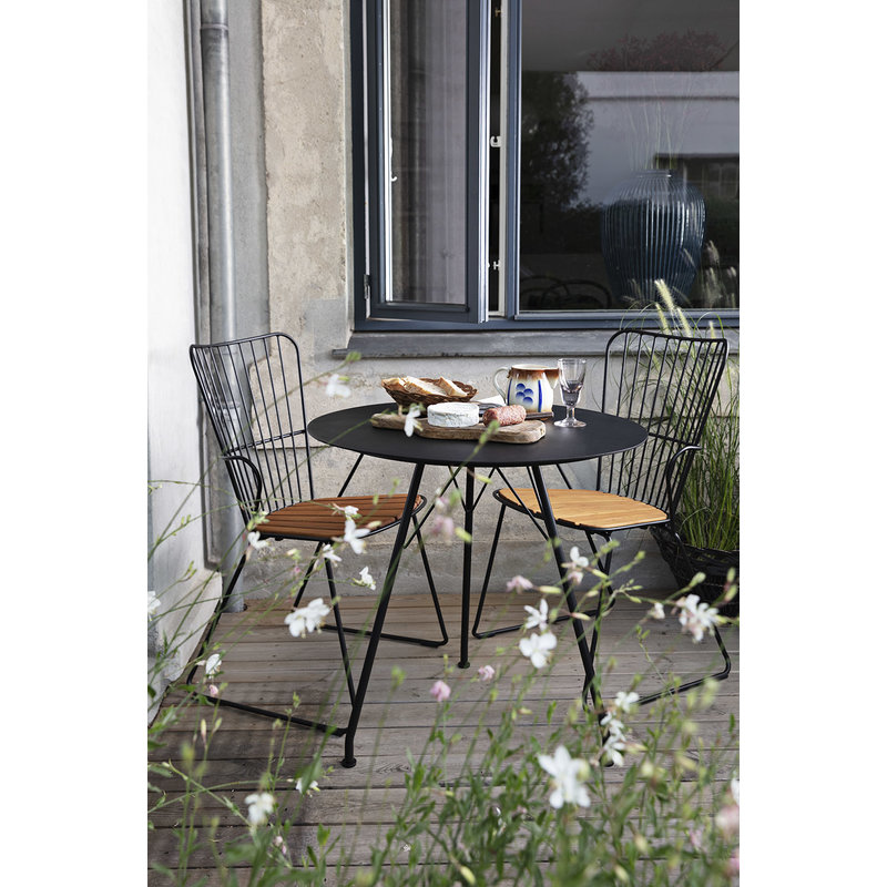 Houe-collectie PAON tuinstoel zwart