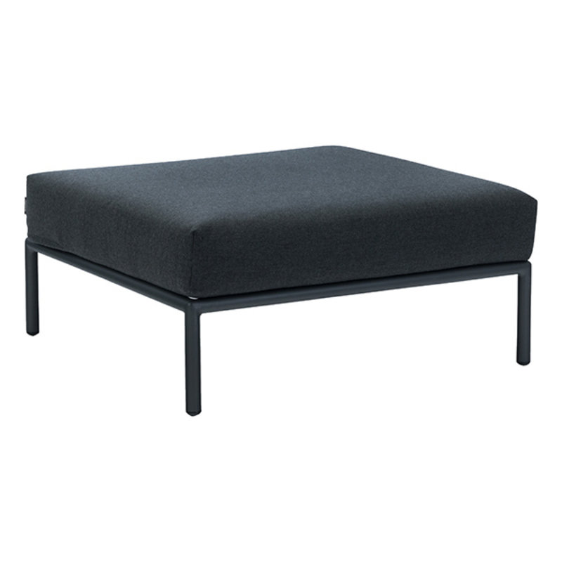 Houe-collectie LEVEL lounge pouf Sooty grey