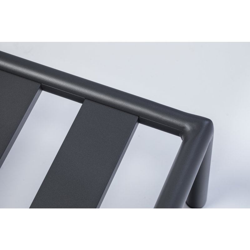 Houe-collectie LEVEL lounge pouf Sooty grey