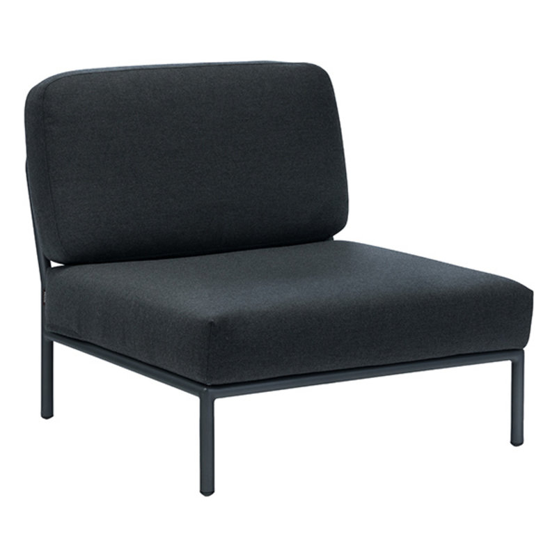 Houe-collectie LEVEL lounge stoel donkergrijs