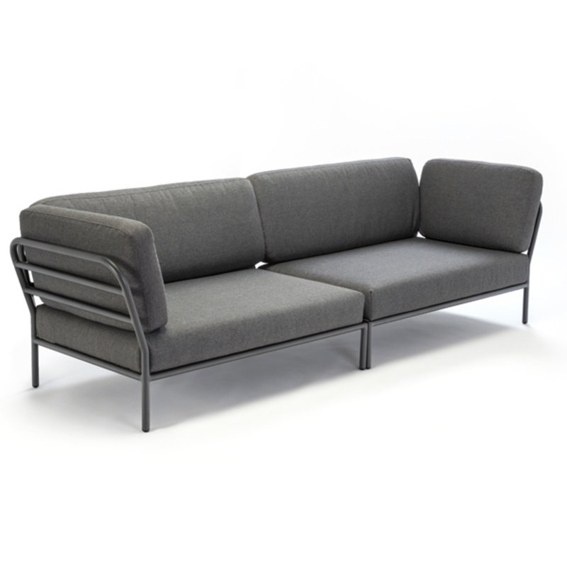 Houe-collectie LEVEL lounge sofa left corner dark grey