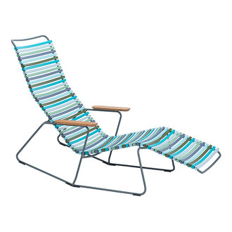 Houe CLICK sunrocker schommelstoel met bamboe armleuning multi color 2