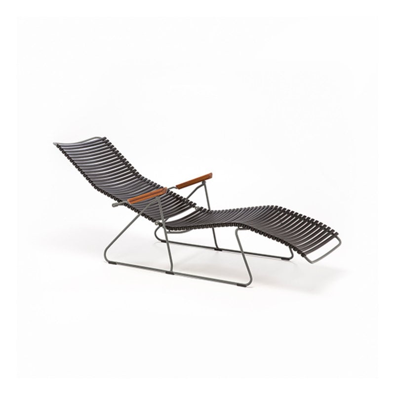 Houe-collectie CLICK Sunlounger with Petrol lamellas