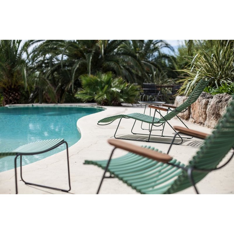 Houe-collectie CLICK sunlounger ligstoel met bamboe armleuning multi color 1
