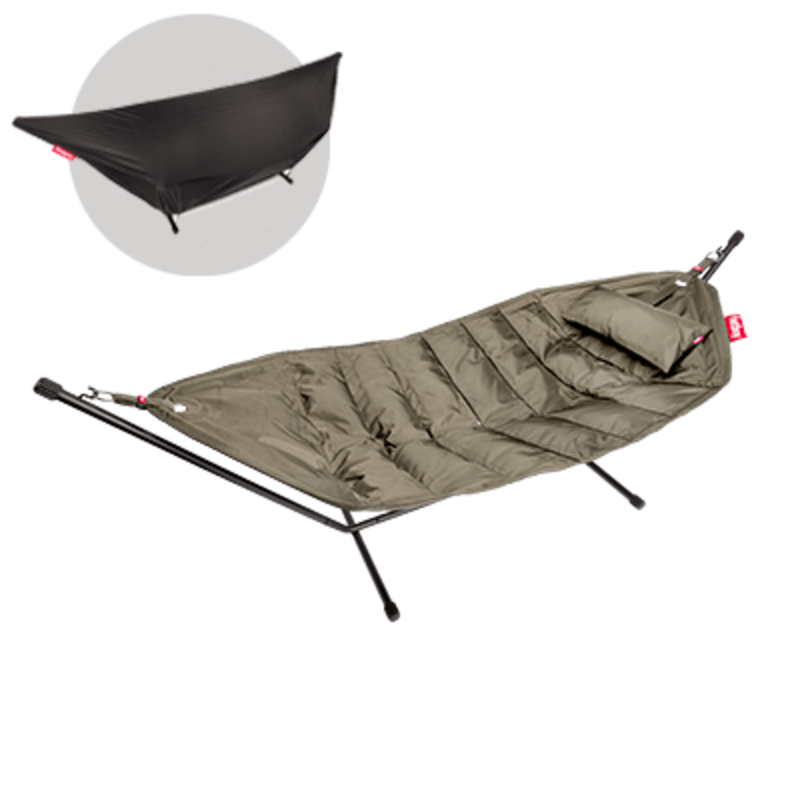 Fatboy-collectie Headdemock deluxe hangmat incl. kussen en cover taupe