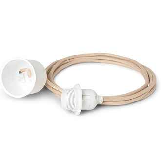 ferm LIVING Fabric cord set 4m - Pendant - Sand