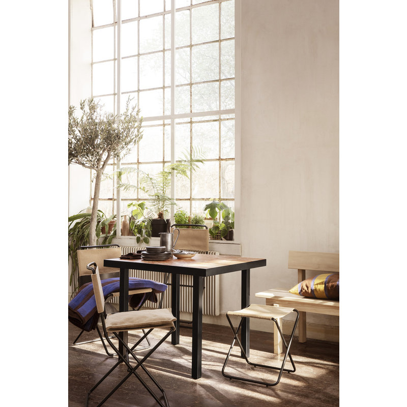 ferm LIVING-collectie Flod Tiles Café Table-Teracotta/Black
