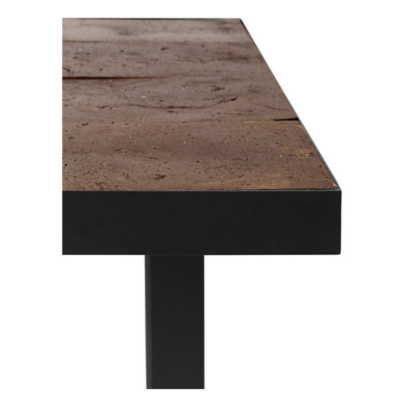 ferm LIVING-collectie Flod Tiles Dining Table-Moka/Black