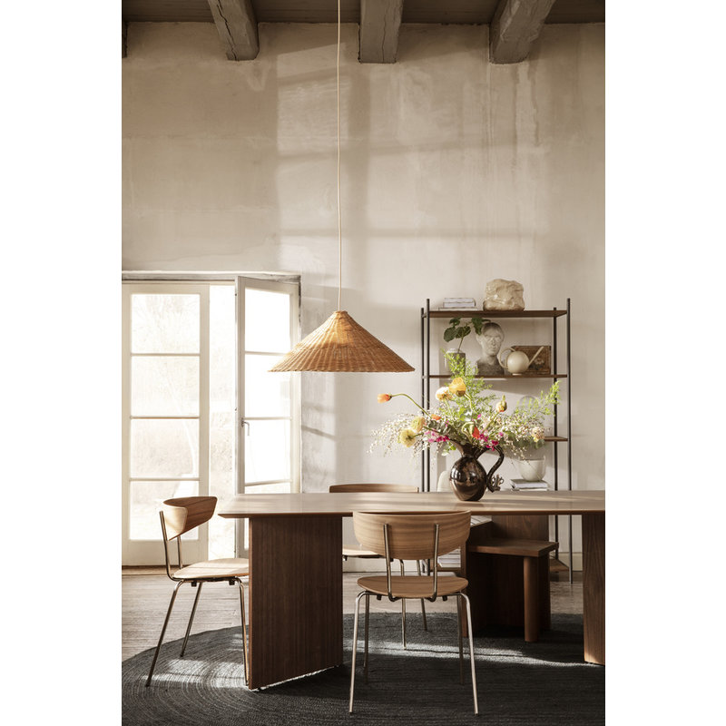ferm LIVING-collectie Herman Dining Chair Chrome - Walnut