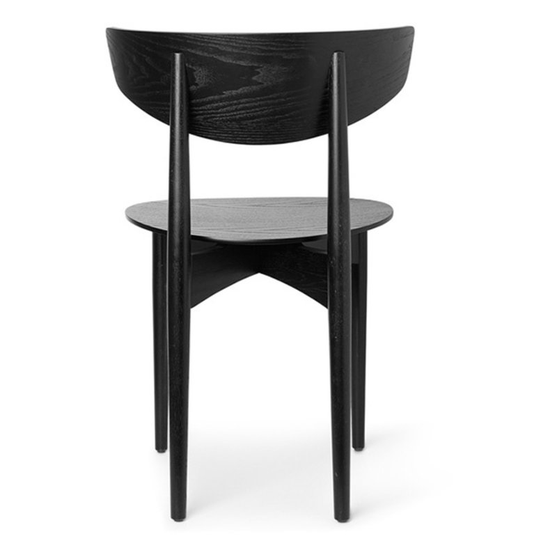 ferm LIVING-collectie Eetkamerstoel Herman Dining hout zwart