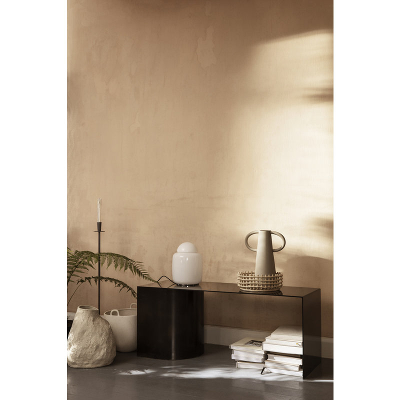 ferm LIVING-collectie Hoy Casted Candle Holder - Tall - Black