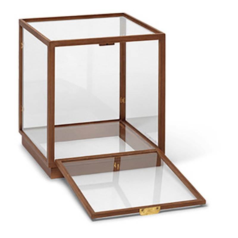 ferm LIVING-collectie Miru Glass Montre - Dark Stained Oak