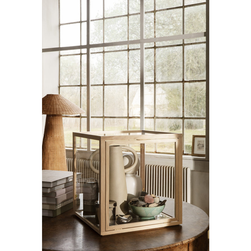 ferm LIVING-collectie Miru Glass Montre - Natural Oak