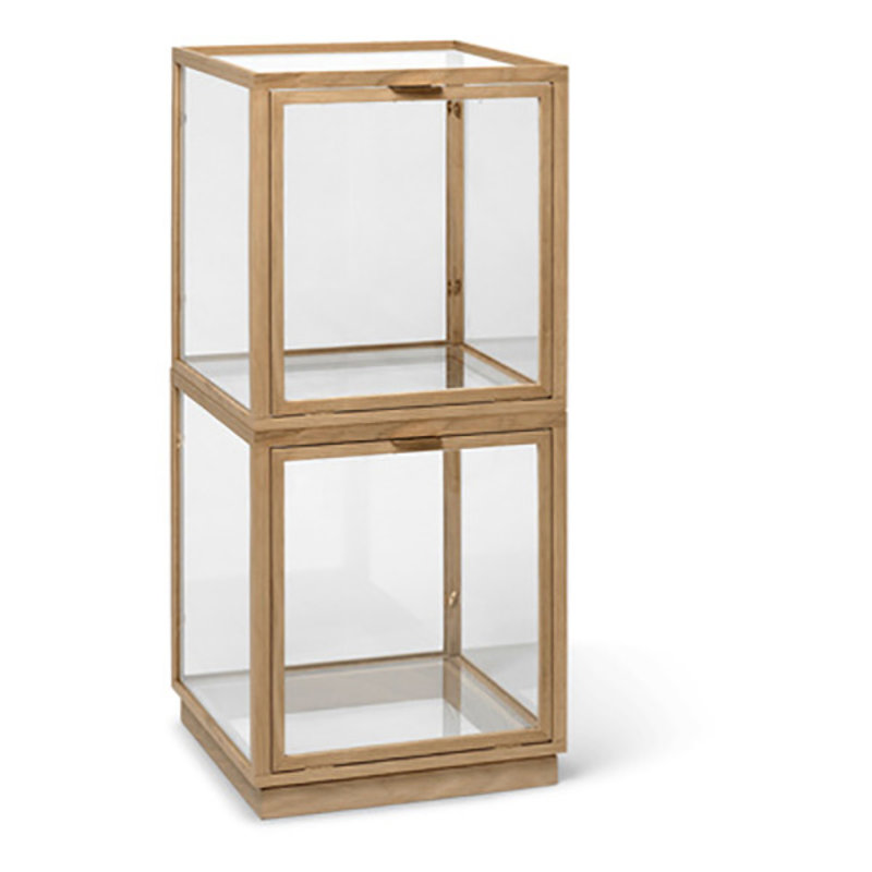 ferm LIVING-collectie Miru Glass Montre - Natural Oak