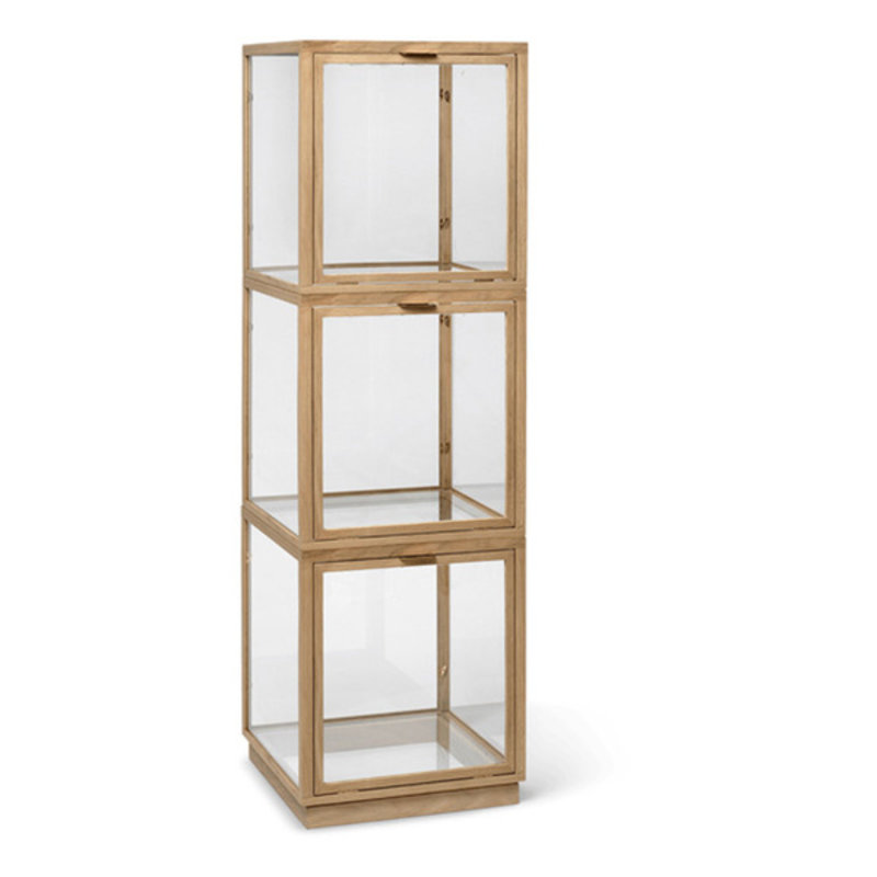 ferm LIVING-collectie Miru Glass Montre - Natural Oak