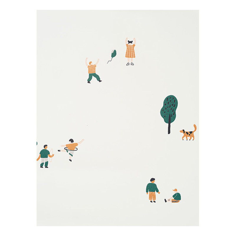 ferm LIVING-collectie The Park Wallpaper