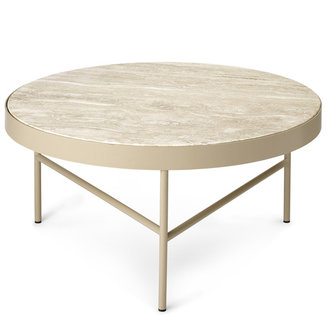 ferm LIVING Travertine Table - Large - Cashmere