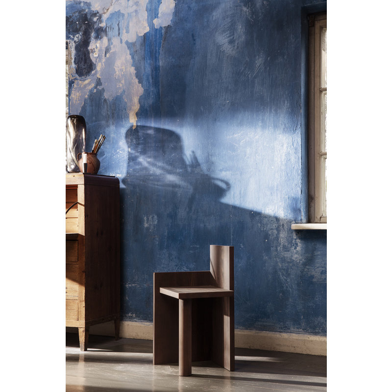 ferm LIVING-collectie Kruk - Site table UTA Piece  Dark Oiled Pinewood