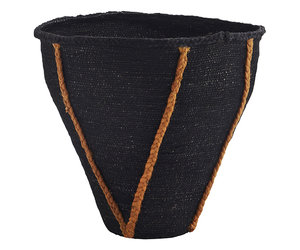 MM6 Maison Margiela Platte leren muiltjes met stiksels Zwart