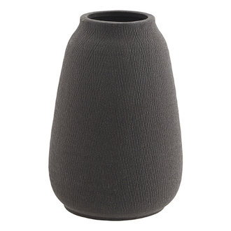 Madam Stoltz Stoneware vase - Matt black