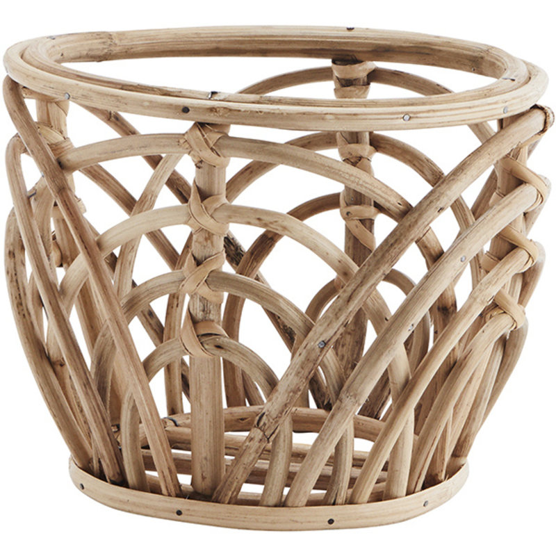 Madam Stoltz-collectie Bamboo flower pot holder - Natural