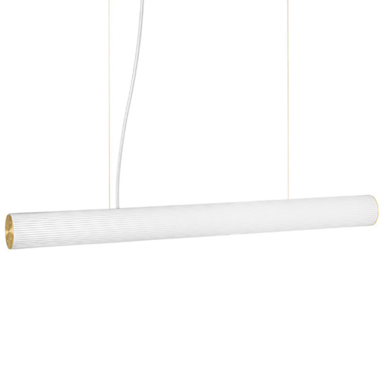 ferm LIVING-collectie Vuelta Pendant 100-White/Brass