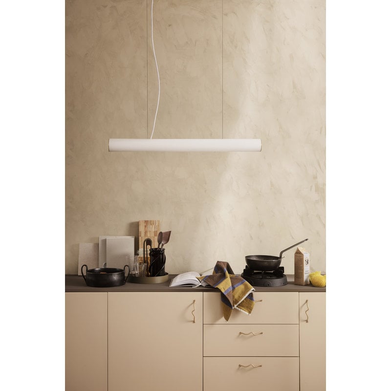 ferm LIVING-collectie Hanglamp Vuelta  100 Wit - Brass