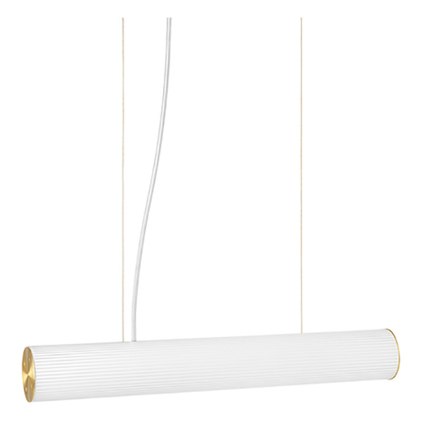 ferm LIVING-collectie Hanglamp Vuelta 60 Wit - Brass