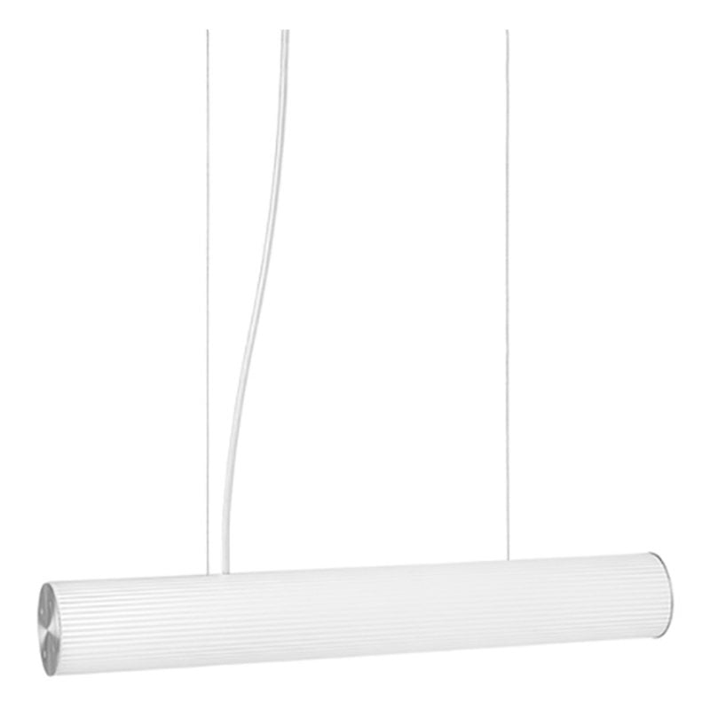 ferm LIVING-collectie Vuelta Pendant 60-White/Stainless Steel