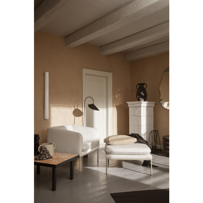 ferm LIVING-collectie Vuelta Wall Lamp 100-White/Stainless St.