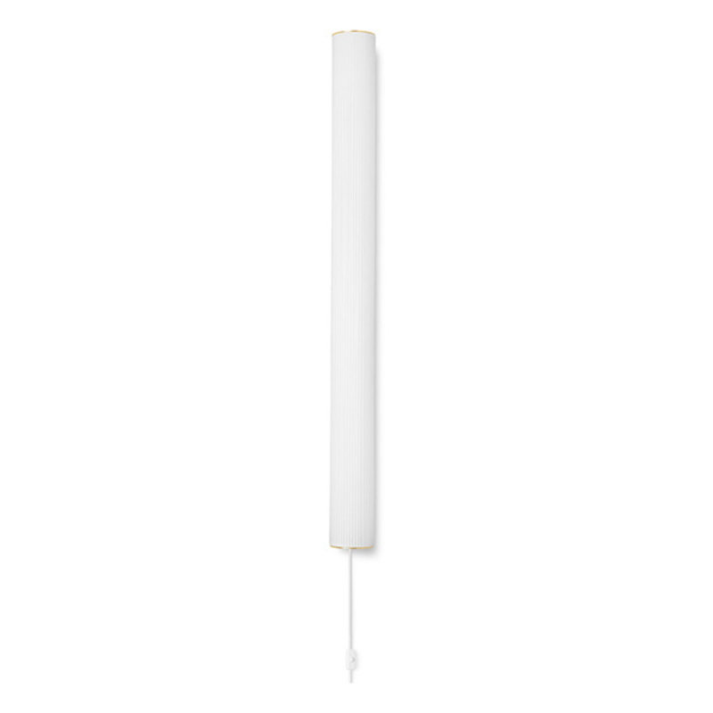 ferm LIVING-collectie Vuelta Wall Lamp 100-White/Stainless St.