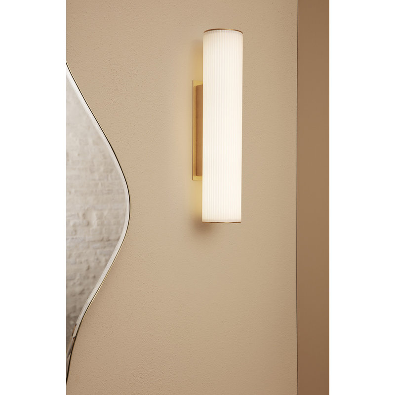 ferm LIVING-collectie Vuelta Wall Lamp 40-White/Brass