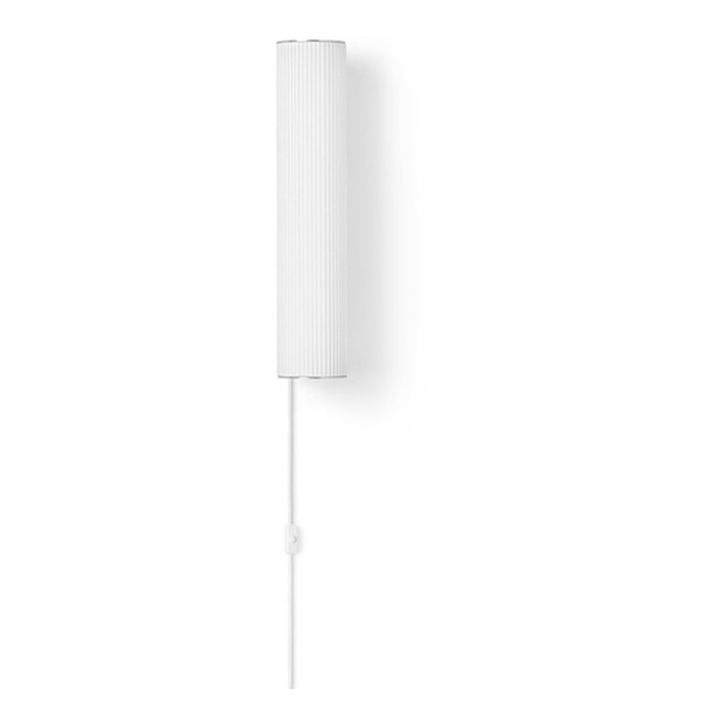 ferm LIVING-collectie Vuelta Wall Lamp 40-White/Stainless St.