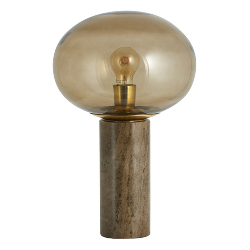 Nordal-collectie BES table lamp, smoked w/marble