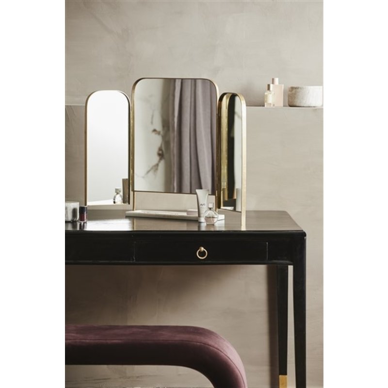 Nordal-collectie OTUS table mirror,  golden edge